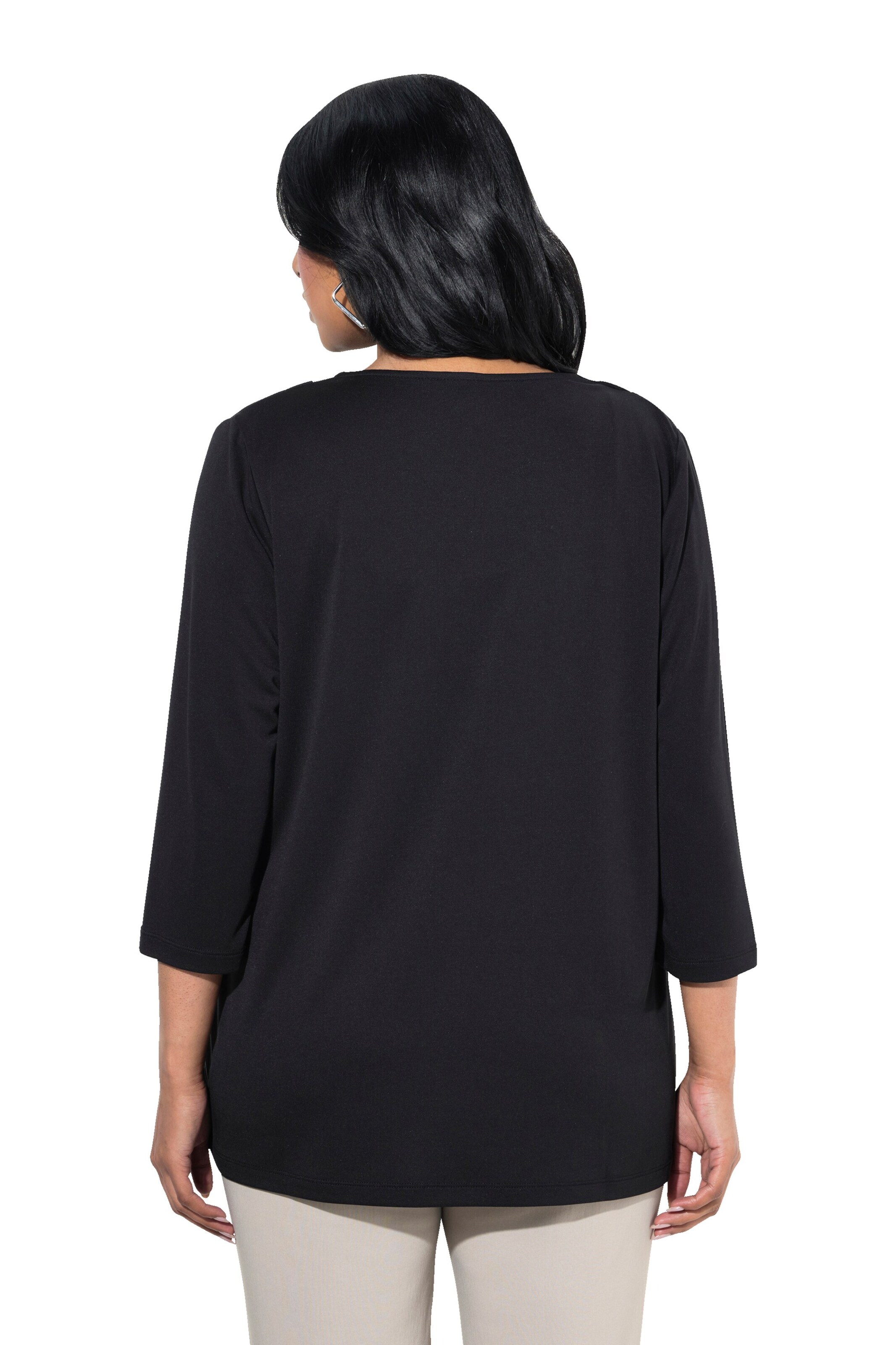 T-shirt Ulla Popken en noir