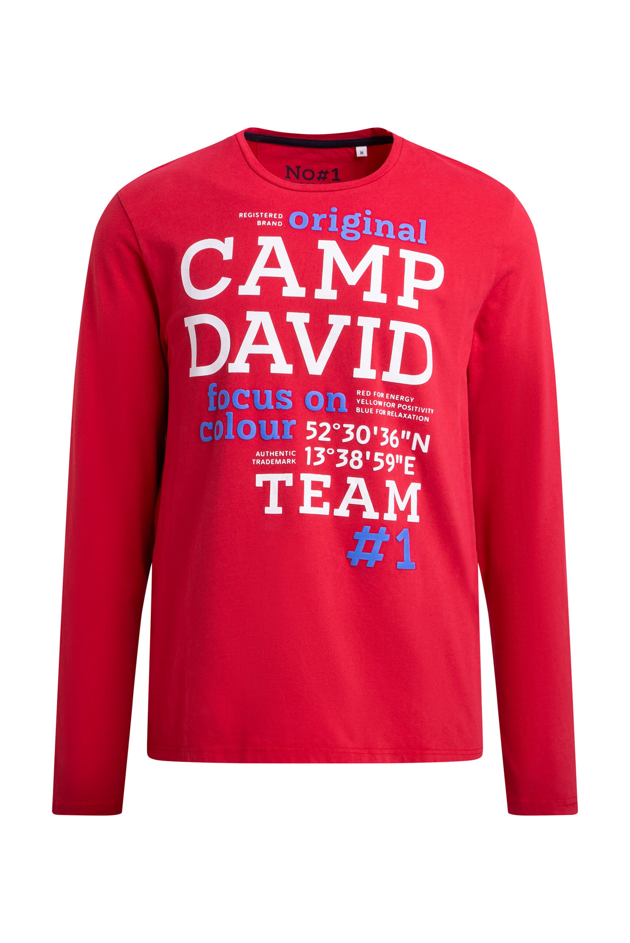 CAMP DAVID Shirt in Rot: Vorderseite