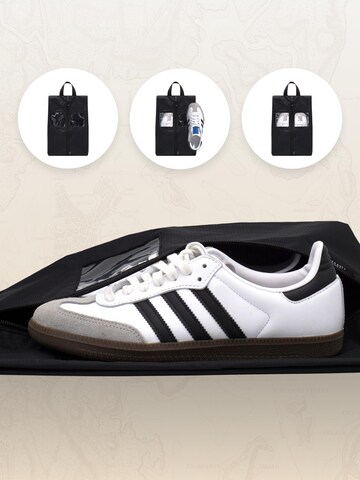 TRAVEL DUDE Matkakassi 'Schuhtaschen Set 2 Teilig aus recycelten Plastikflaschen, Schuhbeutel Organizer' värissä musta