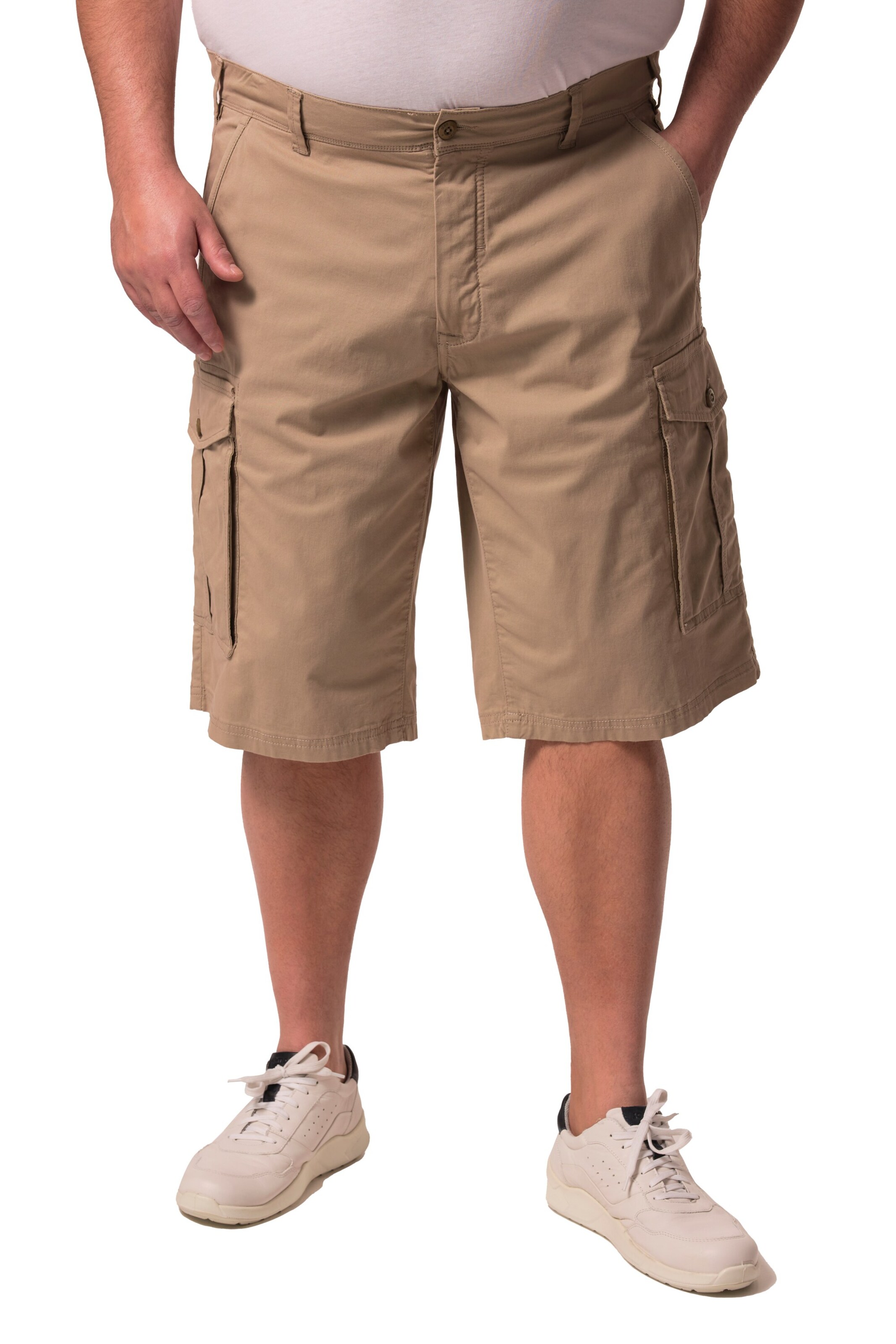 Loosefit Pantalon Men Plus en marron : devant