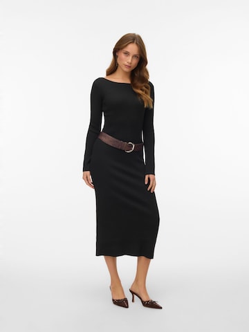 VERO MODA Knit dress in Black: front