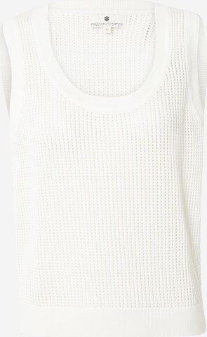 FREEMAN T. PORTER Pullover 'Dulcia' i hvid: forside