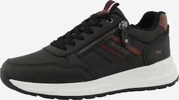 MUSTANG Sneaker 'Luciano' in Schwarz: Vorderseite