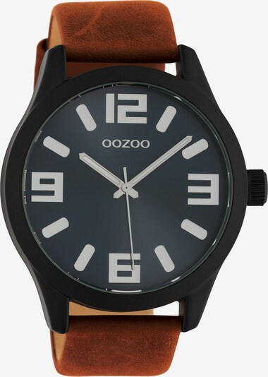 OOZOO Uhr in braun / schwarz, Produktansicht
