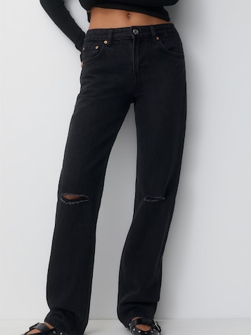 regular Jeans di Pull&Bear in nero: frontale