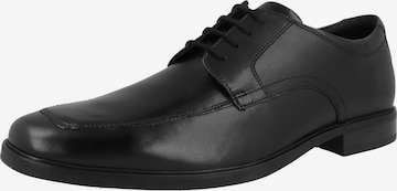 CLARKS Lace-Up Shoes 'Howard Apron' in Black: front