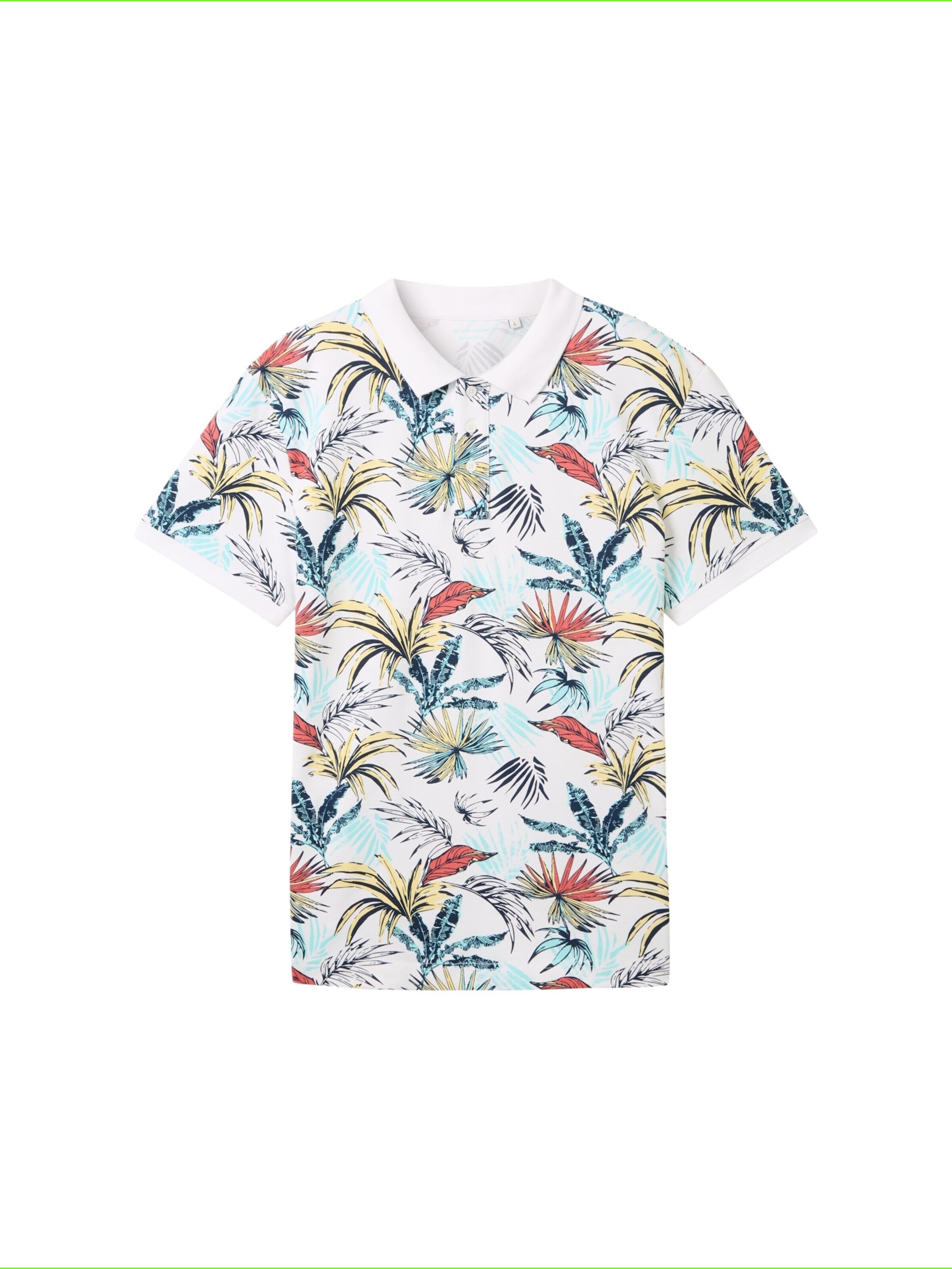 T-Shirt TOM TAILOR en blanc : devant