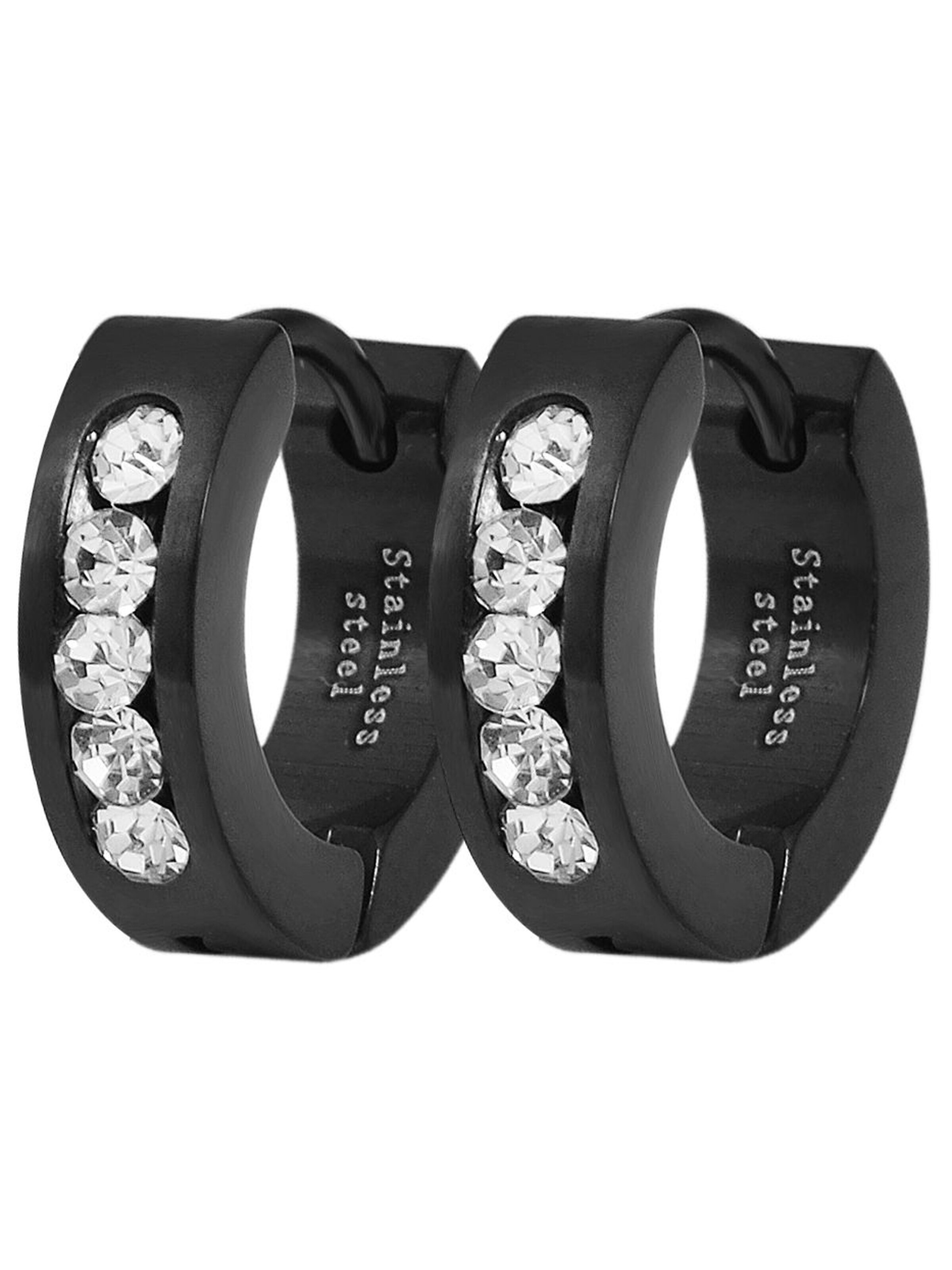 Akzent Earrings 'Zwena, hautverträglich' in Black