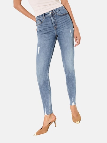 Skinny Jeans de la Friends Like These pe albastru: față