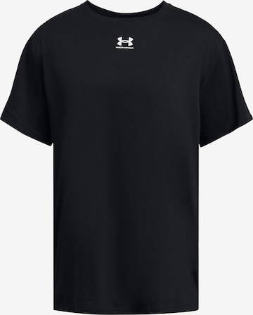 UNDER ARMOUR Performance Shirt 'Campus' in Black: front