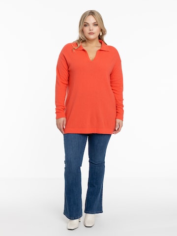 Pull-over Yoek en orange