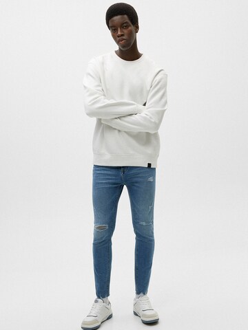 Pull&Bear Regular Jeans in Blue: front