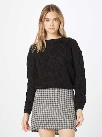 ABOUT YOU Sweater 'Valeria' in Black: front