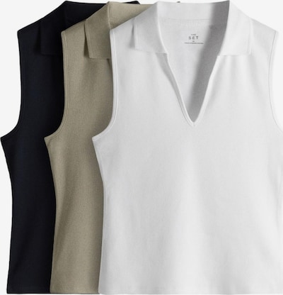 The Set Toppi värissä yönsininen / oliivi / valkoinen, Tuotenäkymä