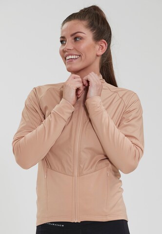 ENDURANCE Athletic Jacket 'Duo-Tech' in Brown: front