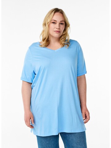 T-shirt 'Chiara' Zizzi en bleu : devant
