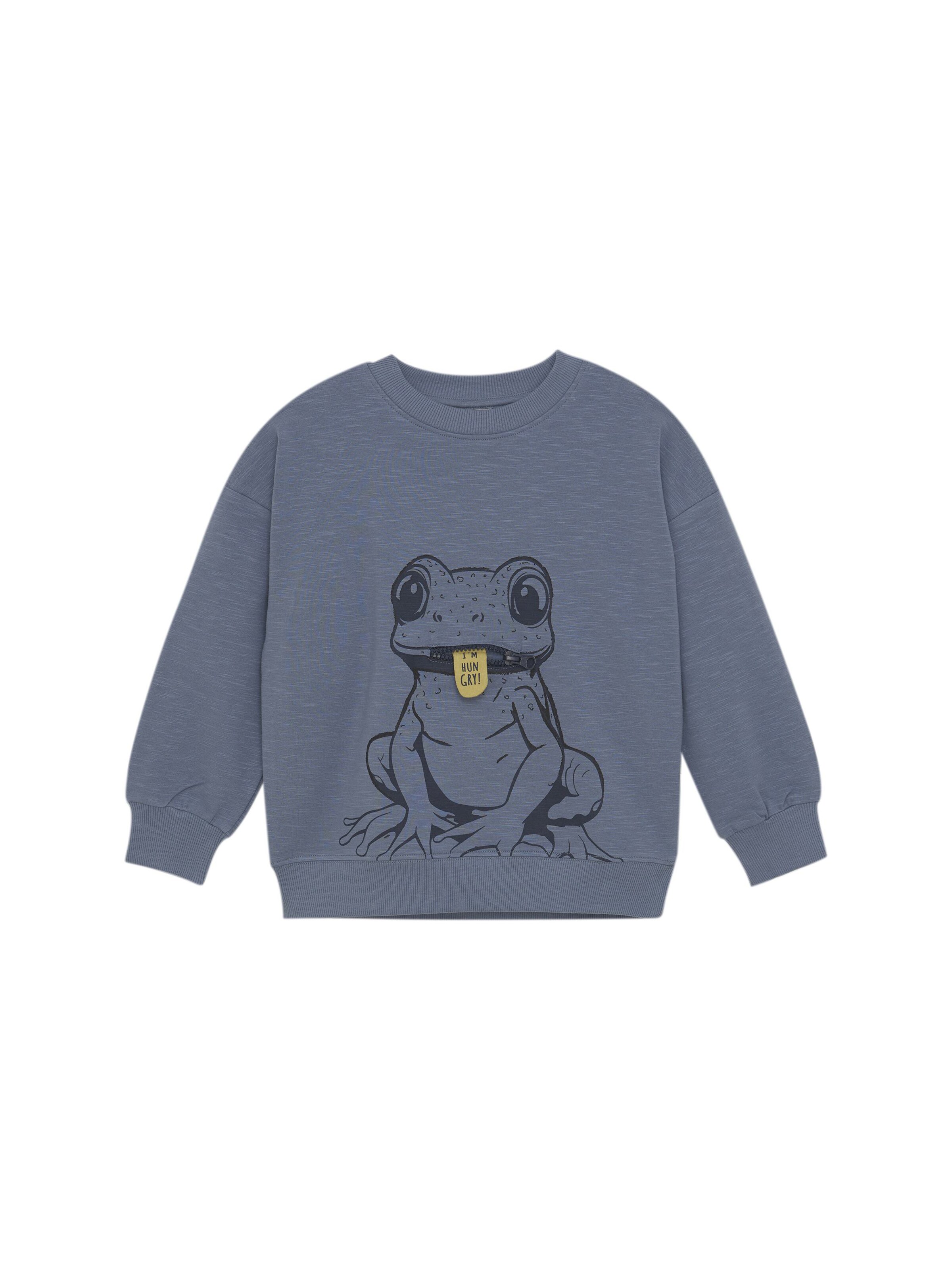 MINYMO Trui ' MISweatshirt LS ' in Blauw: voorkant