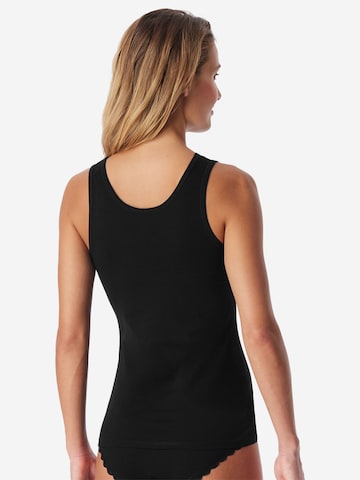 Maillot de corps ' Cotton Lace ' uncover by SCHIESSER en noir