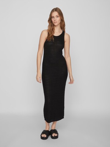 Vila Petite Knitted dress 'Margot' in Black: front