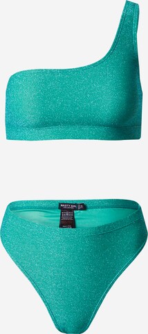 Nasty Gal T-shirt Bikini in Green: front