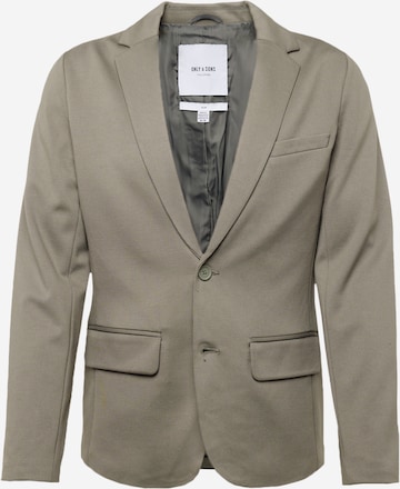 Coupe slim Veste de costume 'MARK' Only & Sons en gris : devant