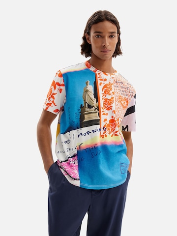 T-Shirt Desigual en mélange de couleurs : devant