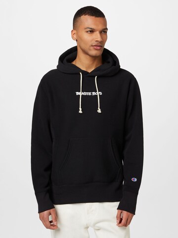 Champion Authentic Athletic Apparel Sweatshirt in Black: front