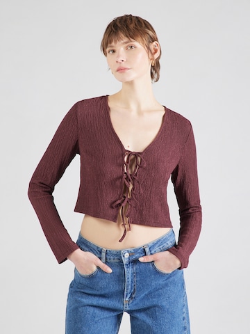 ONLY Bluza 'ONLKELLY' | rdeča barva: sprednja stran