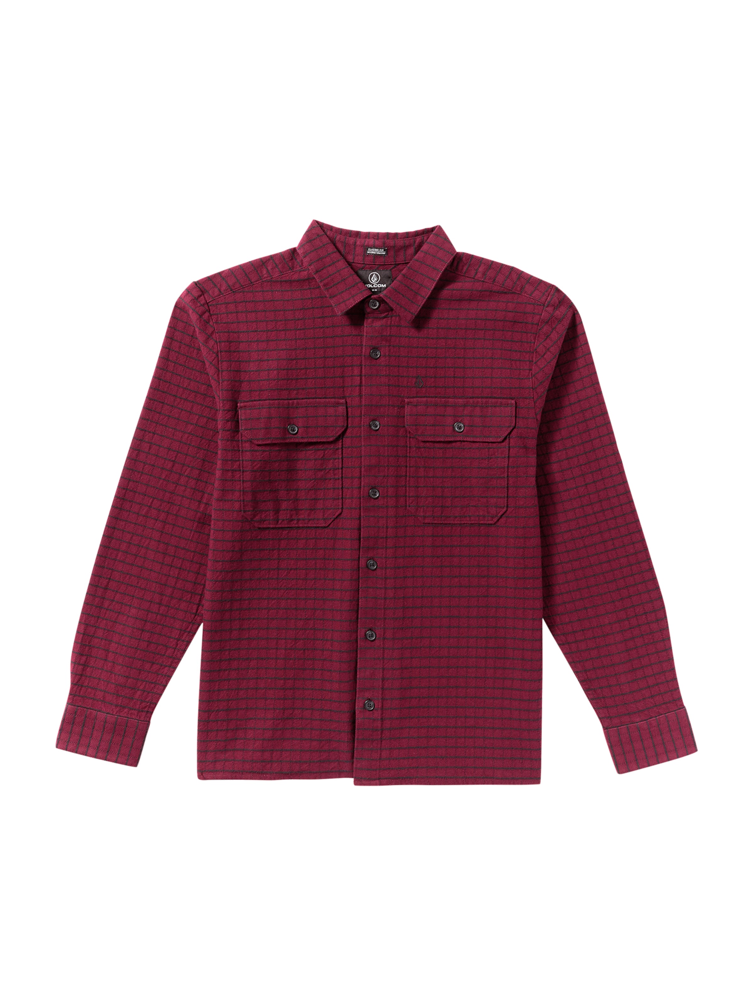 Volcom Regular Fit Hemd 'Augustone' in Rot: Vorderseite