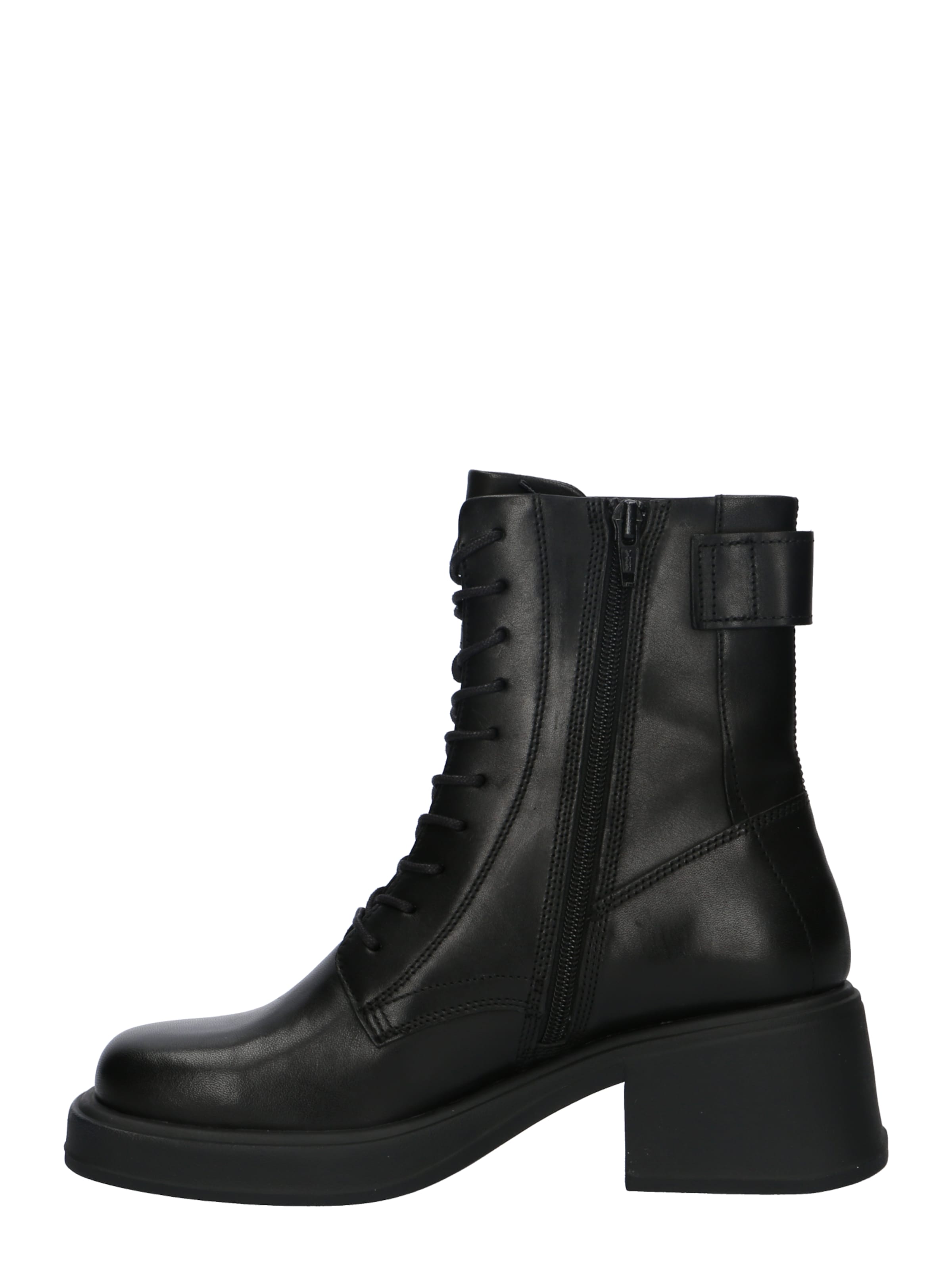 VAGABOND SHOEMAKERS Šněrovací kozačky 'DORAH' – černá