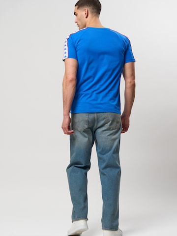 KAPPA - Ajuste confortable Camisa ' Banda Coen ' en azul