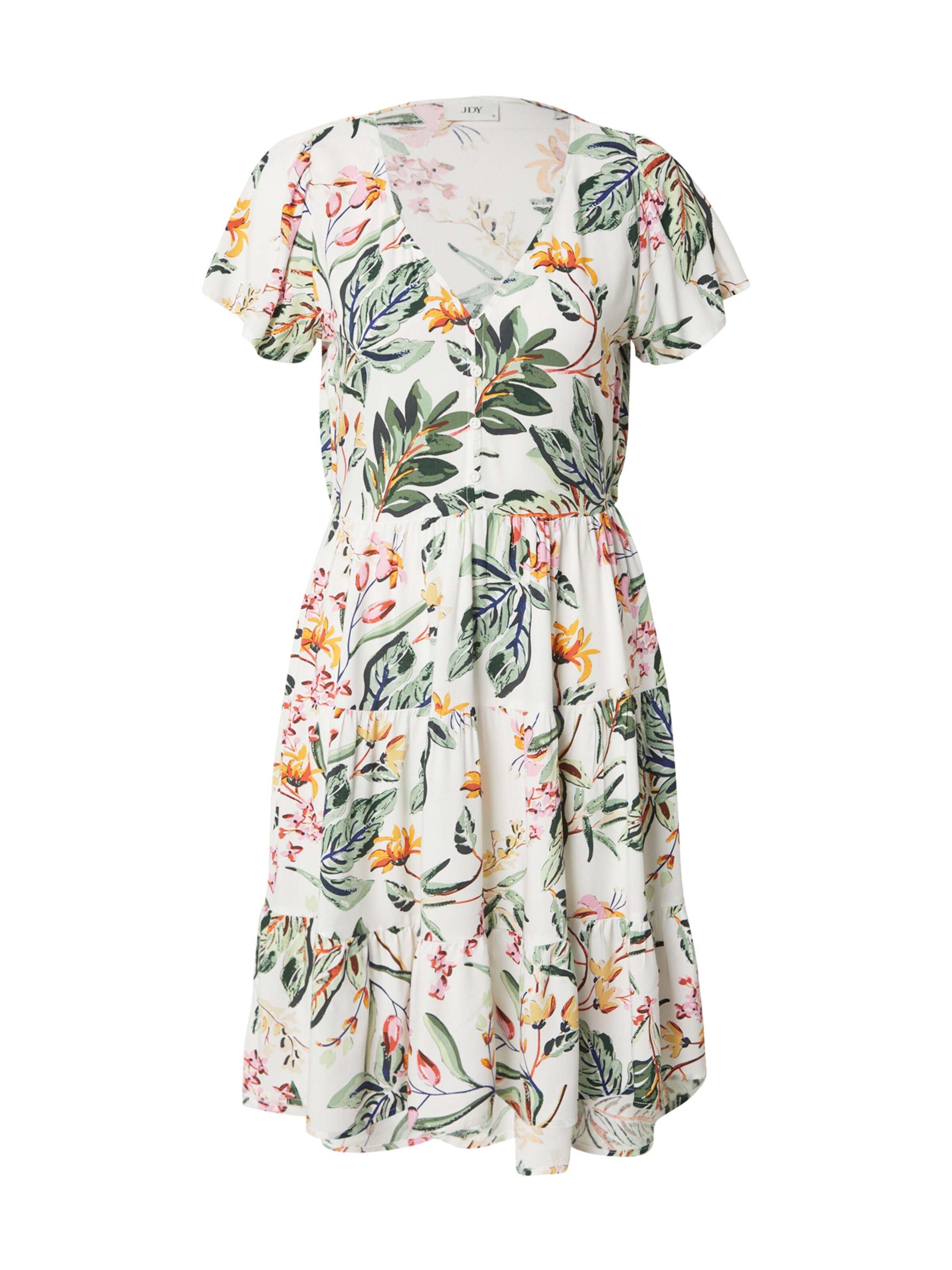 JDY Рокля тип риза 'JDYSezen' в бяло: отпред