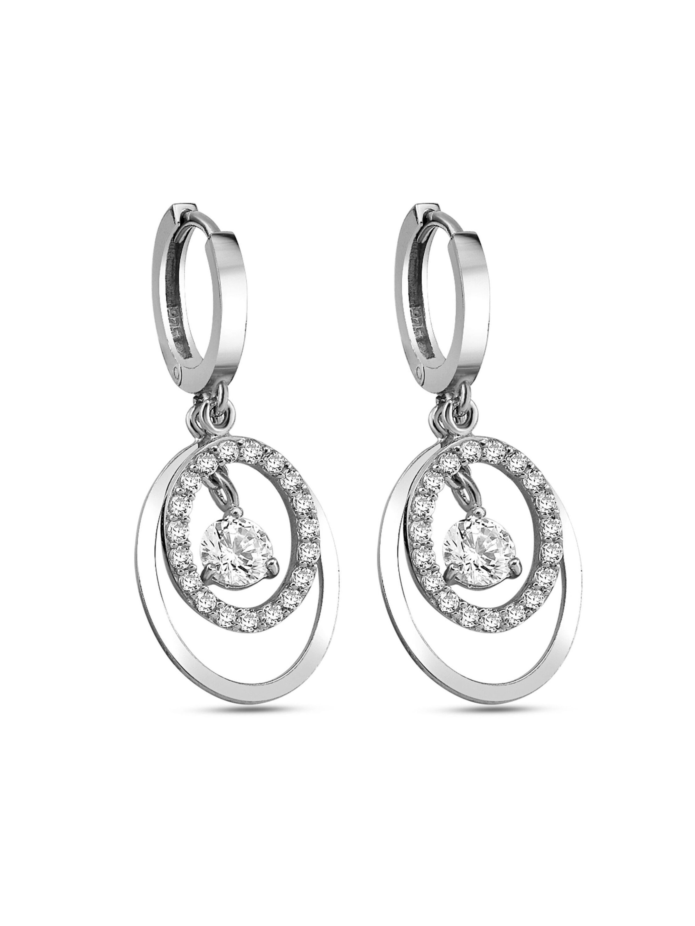 Dkeniz Earrings in Silver: front