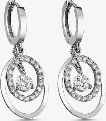 Boucles d'oreilles Dkeniz en argent : devant