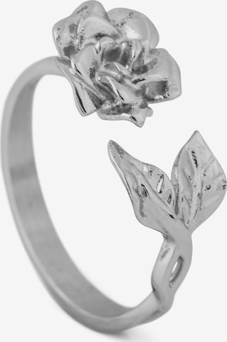 Akitsune Ring 'Rosa' in Silber: Vorderseite