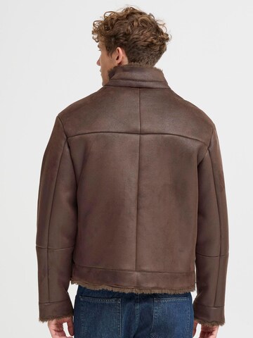 Casual Friday Lederimitatsjacke ' CFMACKSEN ' in Braun