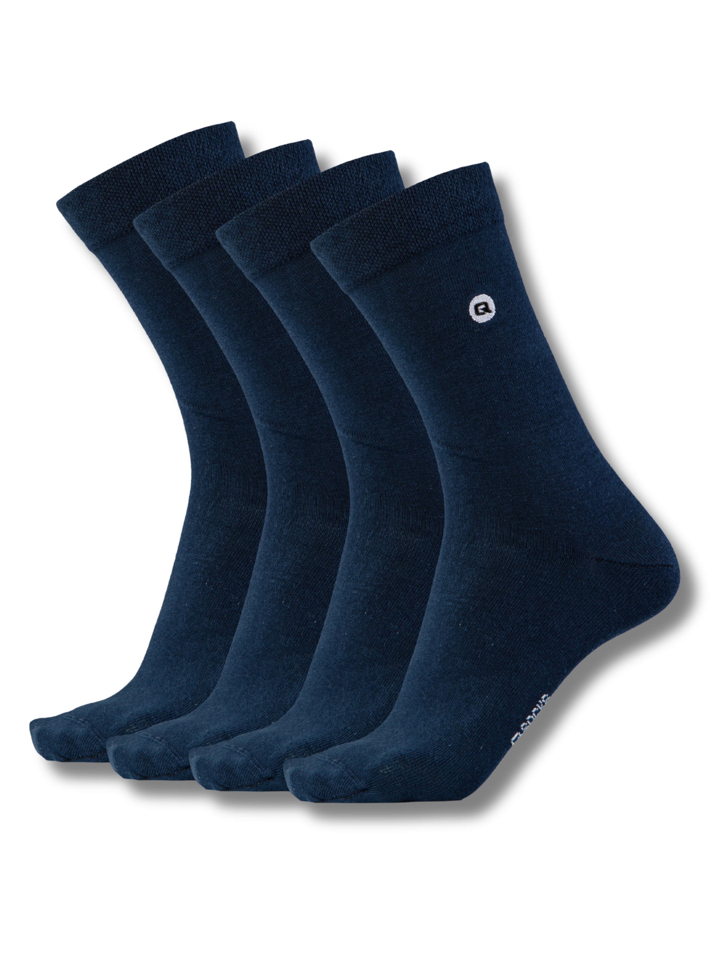 Chaussettes QOLONIA en bleu : devant
