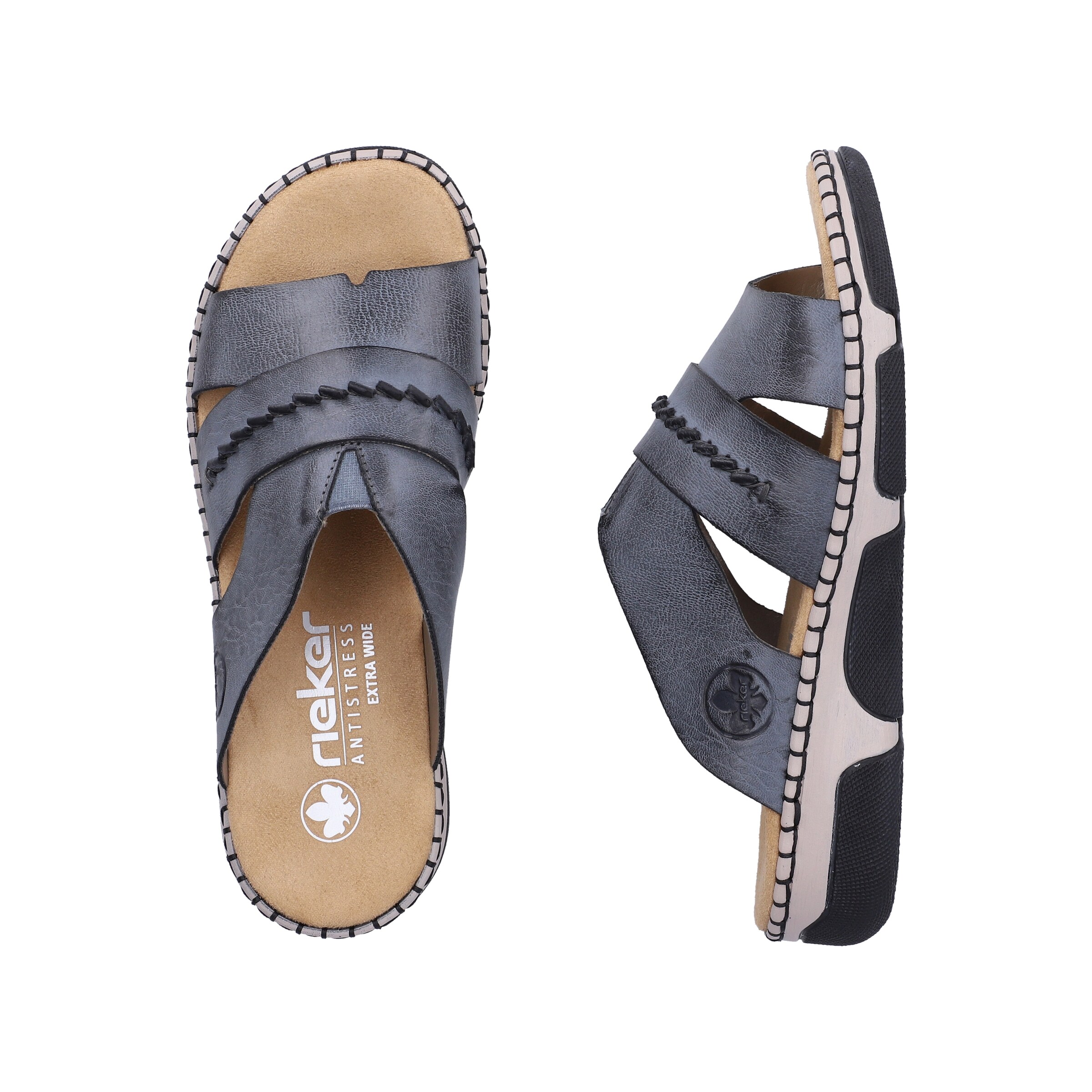 Mule Rieker en gris