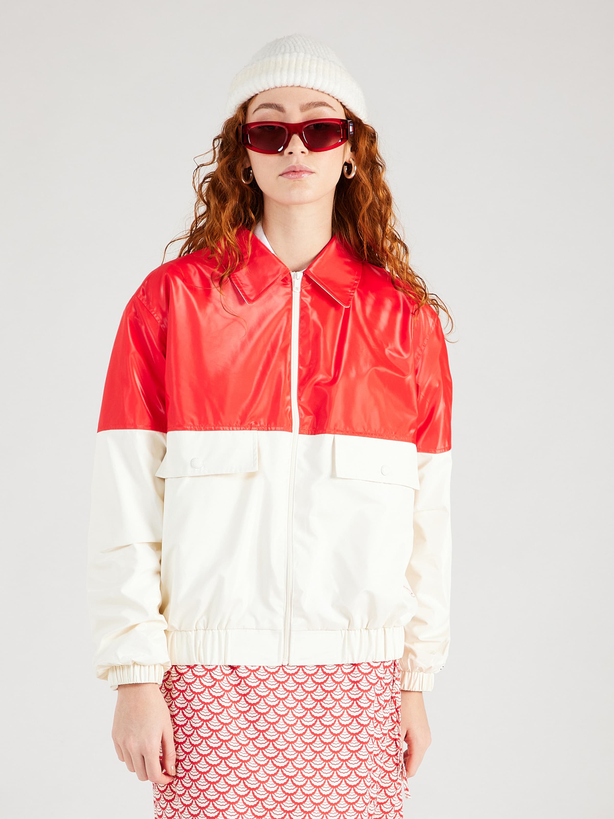 TOMMY HILFIGER Between Season Jacket in Red White ABOUT YOU