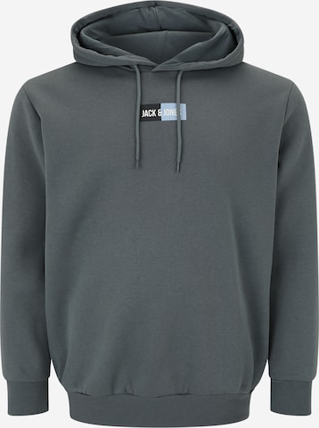 Sweat-shirt 'JJPAN' Jack & Jones Plus en gris : devant