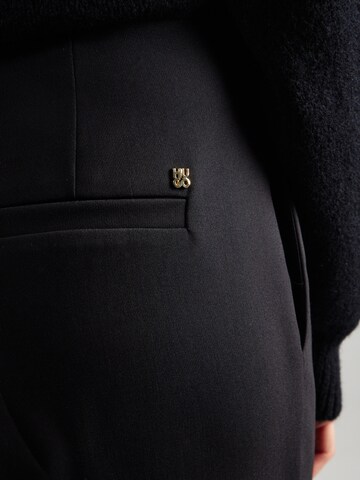 HUGO Loose fit Pleat-front trousers 'Hamaia' in Black