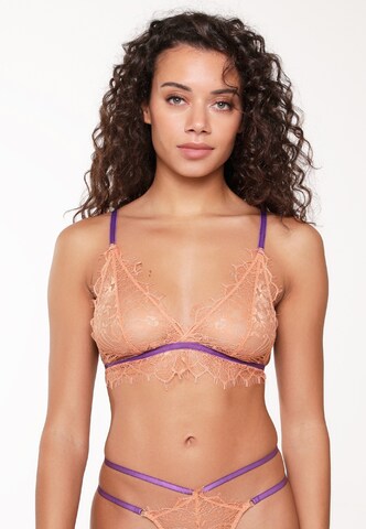 LingaDore Triangle Bra in Brown: front