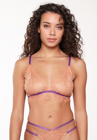 Triangle Soutien-gorge LingaDore en marron : devant