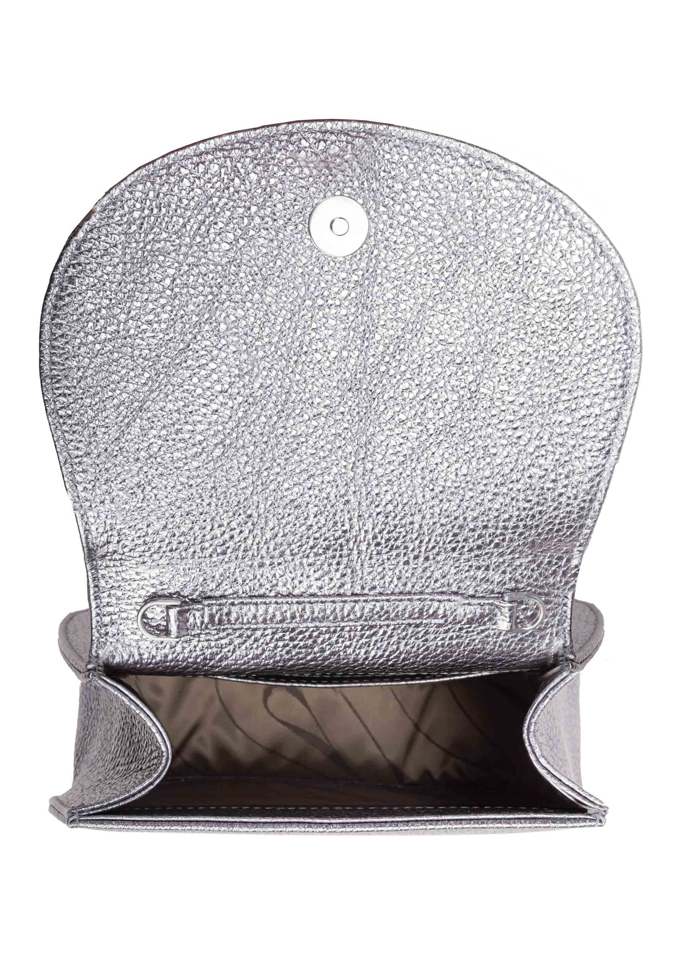 Gretchen Schultertasche 'Ebony Mini Loop Bag' in Silber