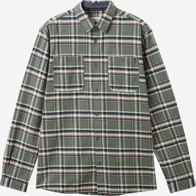 TOM TAILOR Camisa em castanho / verde / verde escuro / branco, Vista do produto
