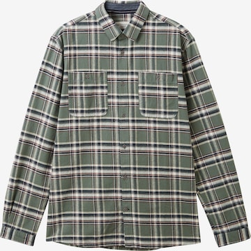 Comfort fit Camicia di TOM TAILOR in verde: frontale