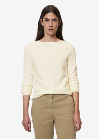 Pull-over Marc O'Polo en beige : devant