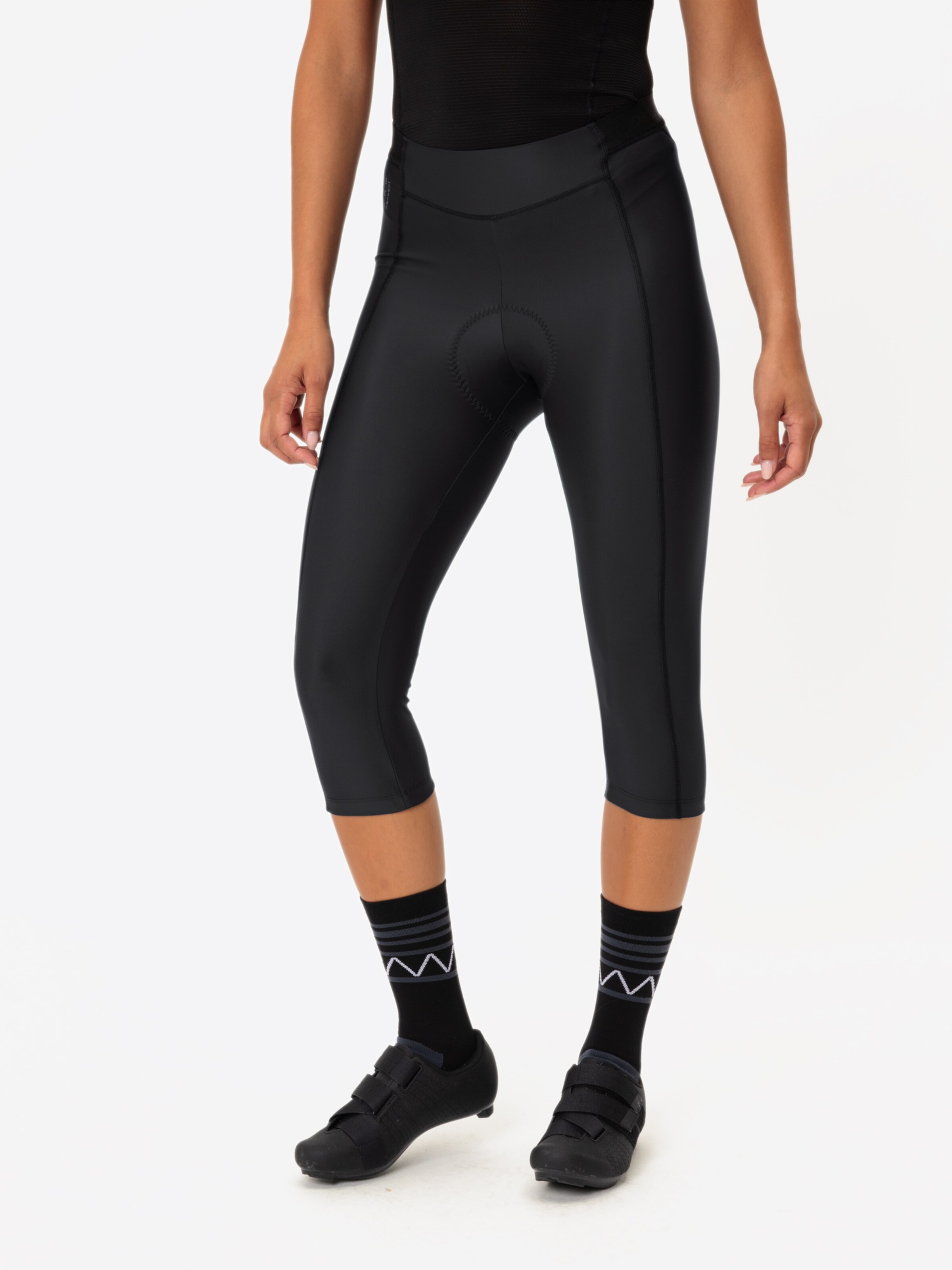 VAUDE Skinny Outdoorbroek in Zwart: voorkant