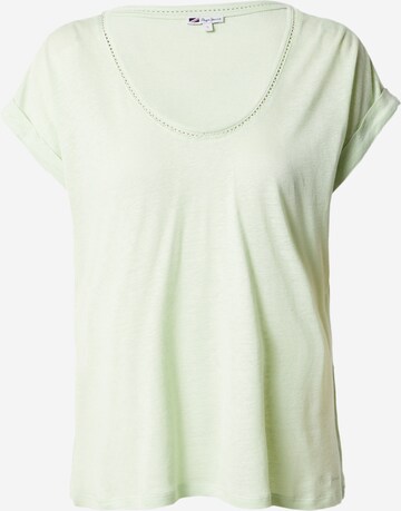 Pepe Jeans Shirt 'Adelaide' in Groen: voorkant