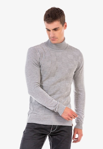 CIPO & BAXX Rollkragenpullover in Grau